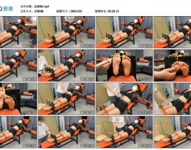 女巫帽穿着丝袜被挠脚心的视频